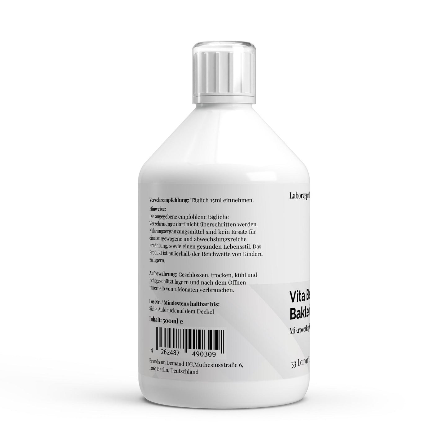 PureVibe – Vita Balance PLUS+ | Cultures de Bactéries, L-Glutamine & Vitamine C | 33 Shots Citron
