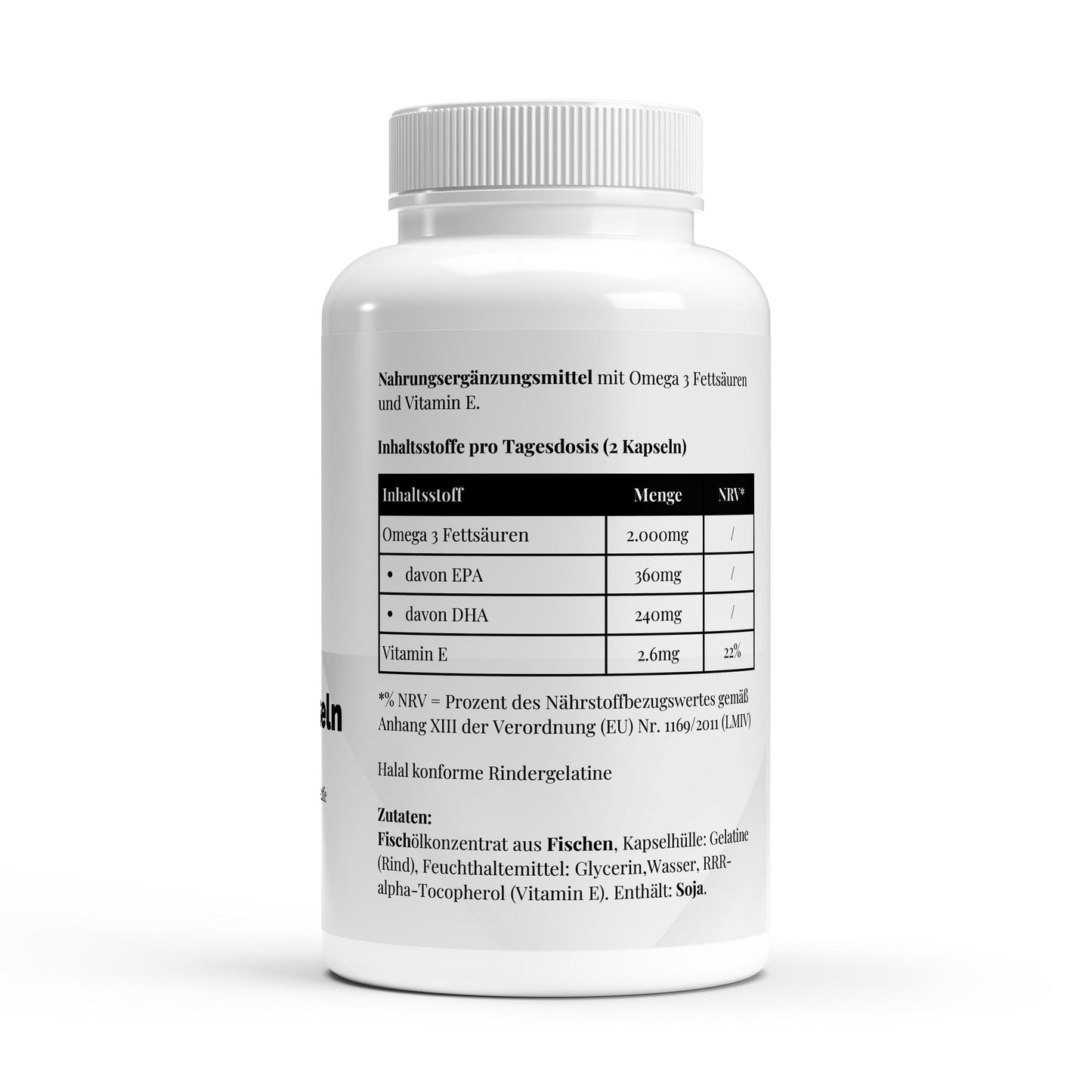 PureVibe Omega 3 – Capsules naturelles à l’huile de poisson et vitamine E