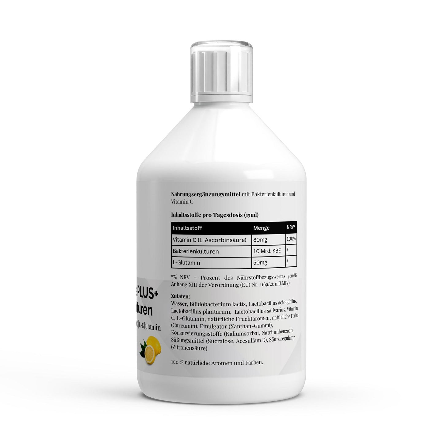 PureVibe – Vita Balance PLUS+ | Cultures de Bactéries, L-Glutamine & Vitamine C | 33 Shots Citron