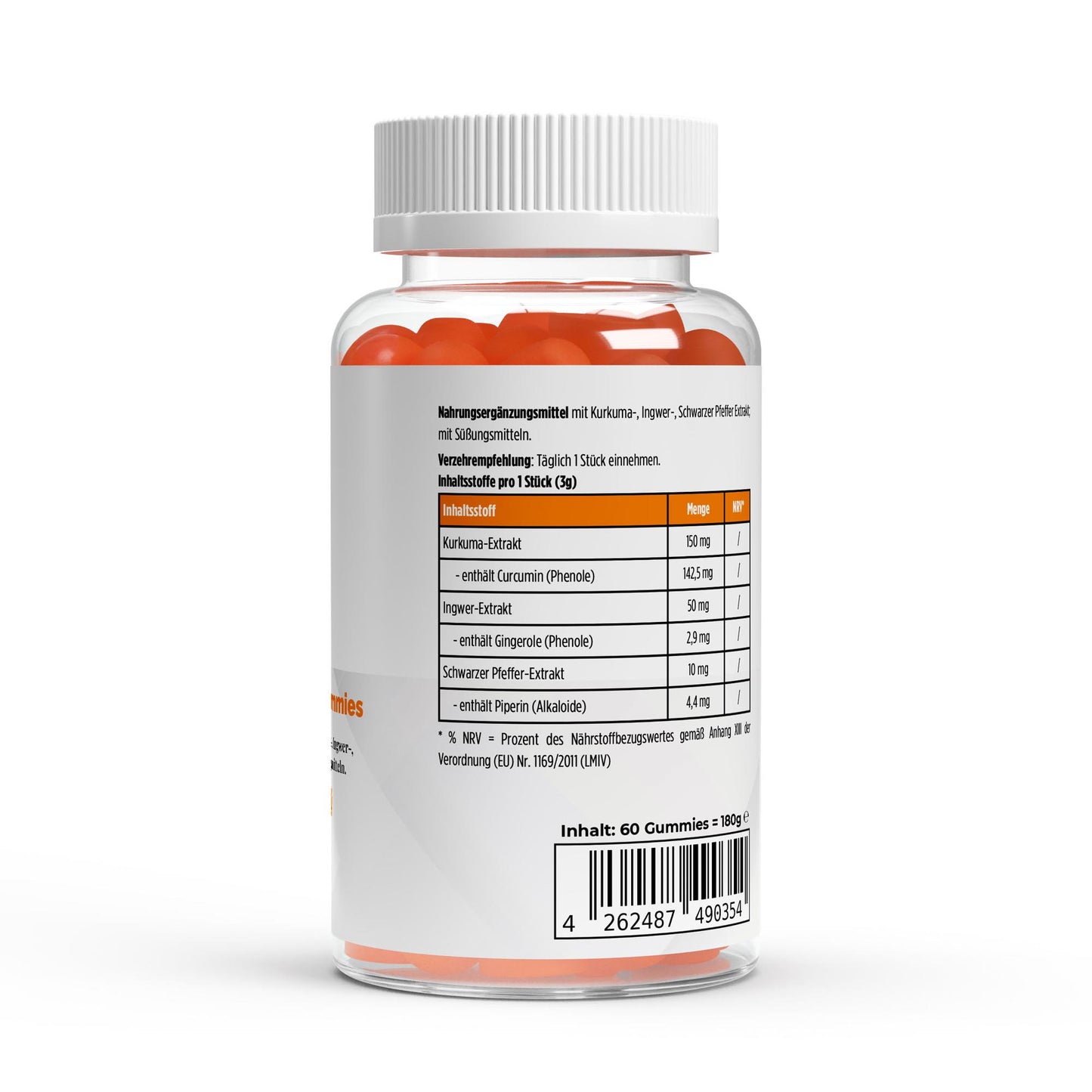 PureVibe – Gummies Curcuma, Gingembre & Poivre Noir – Vitalité, Digestion & Immunité