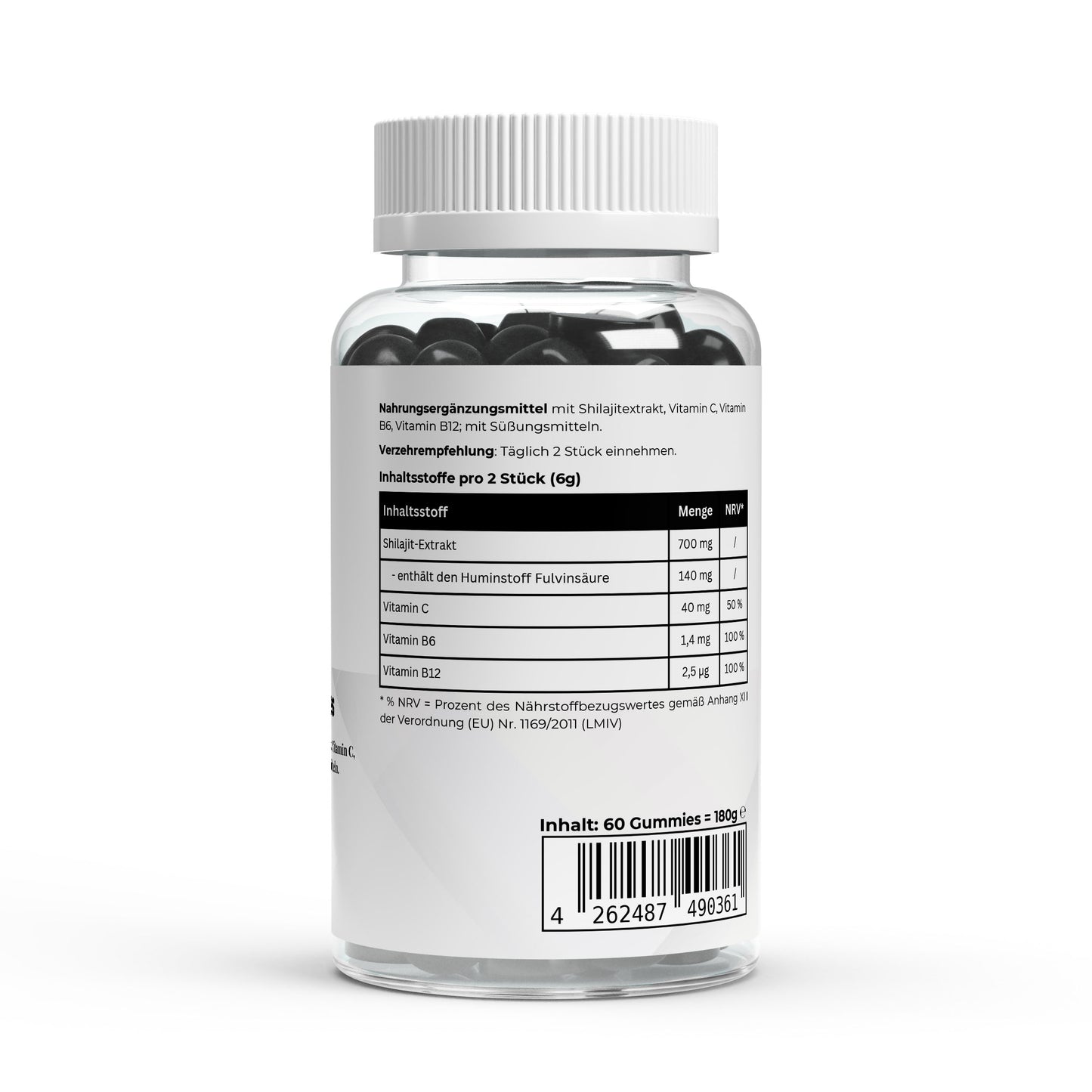 PureVibe – Shilajit Gummies avec Vitamines C, B6 & B12 – Énergie, Vitalité & Équilibre Naturel