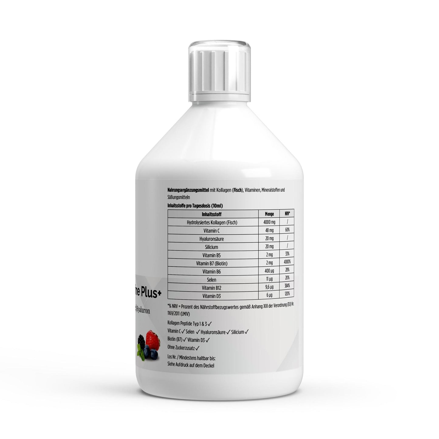 PureVibe – Kollagen Marine Plus+ | Collagène Marin Type I & III, Acide Hyaluronique & Complexe Vitaminé – Beauté, Peau, Cheveux, Ongles