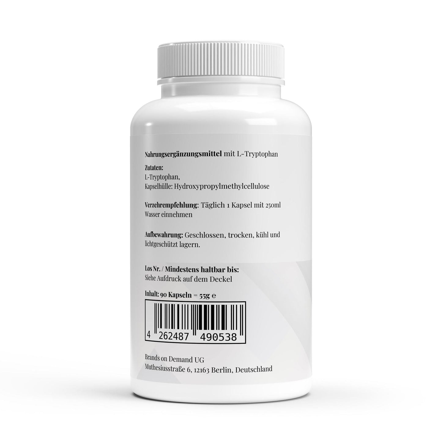 L-Tryptophane 500 mg – Relaxation, Sommeil & Bien-Être Naturel | PureVibe