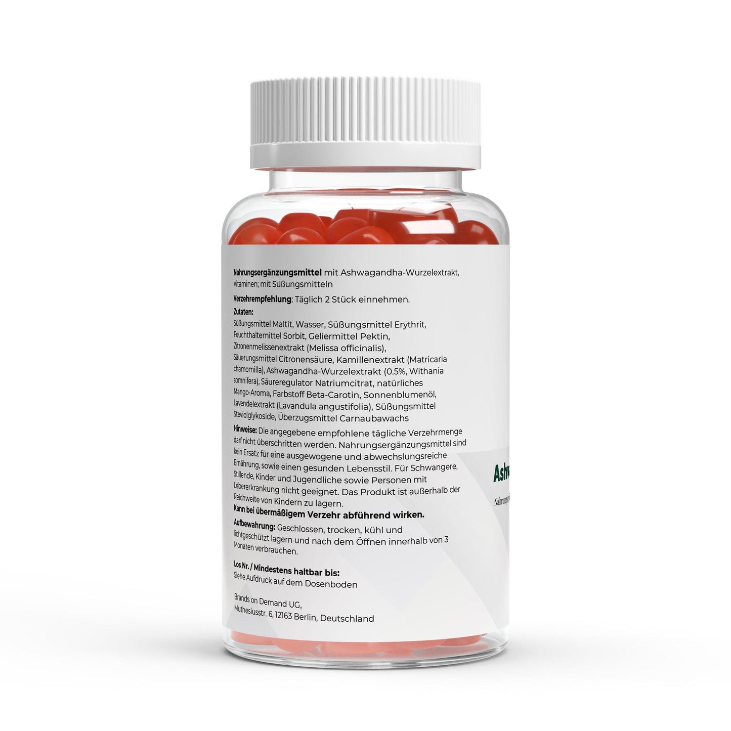 PureVibe Ashwagandha Gummies – Réduction du stress & Sommeil réparateur | Goût Mangue – Végan & Sans Sucre