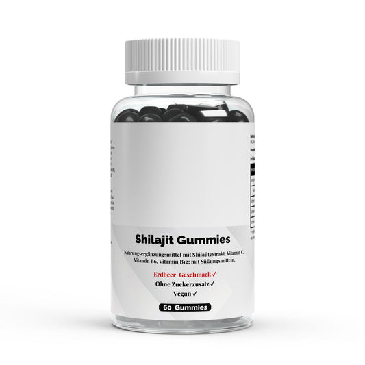 PureVibe – Shilajit Gummies avec Vitamines C, B6 & B12 – Énergie, Vitalité & Équilibre Naturel