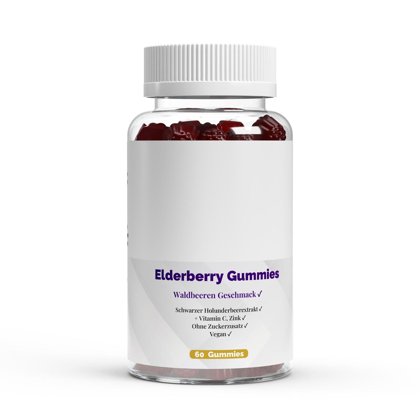 PureVibe – Gummies Sureau, Vitamine C & Zinc | Immunité & Vitalité Naturelle