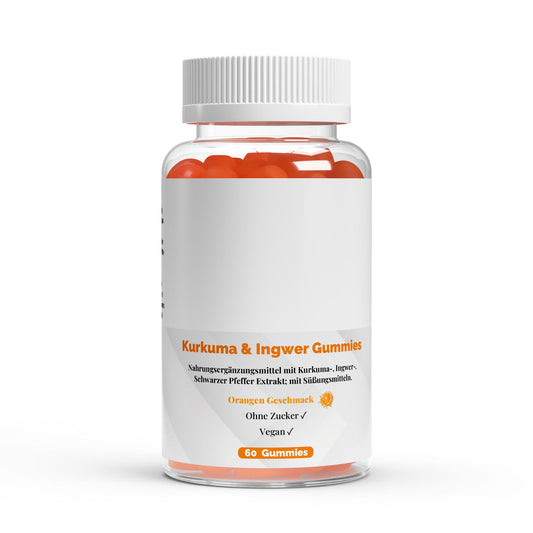 PureVibe – Gummies Curcuma, Gingembre & Poivre Noir – Vitalité, Digestion & Immunité