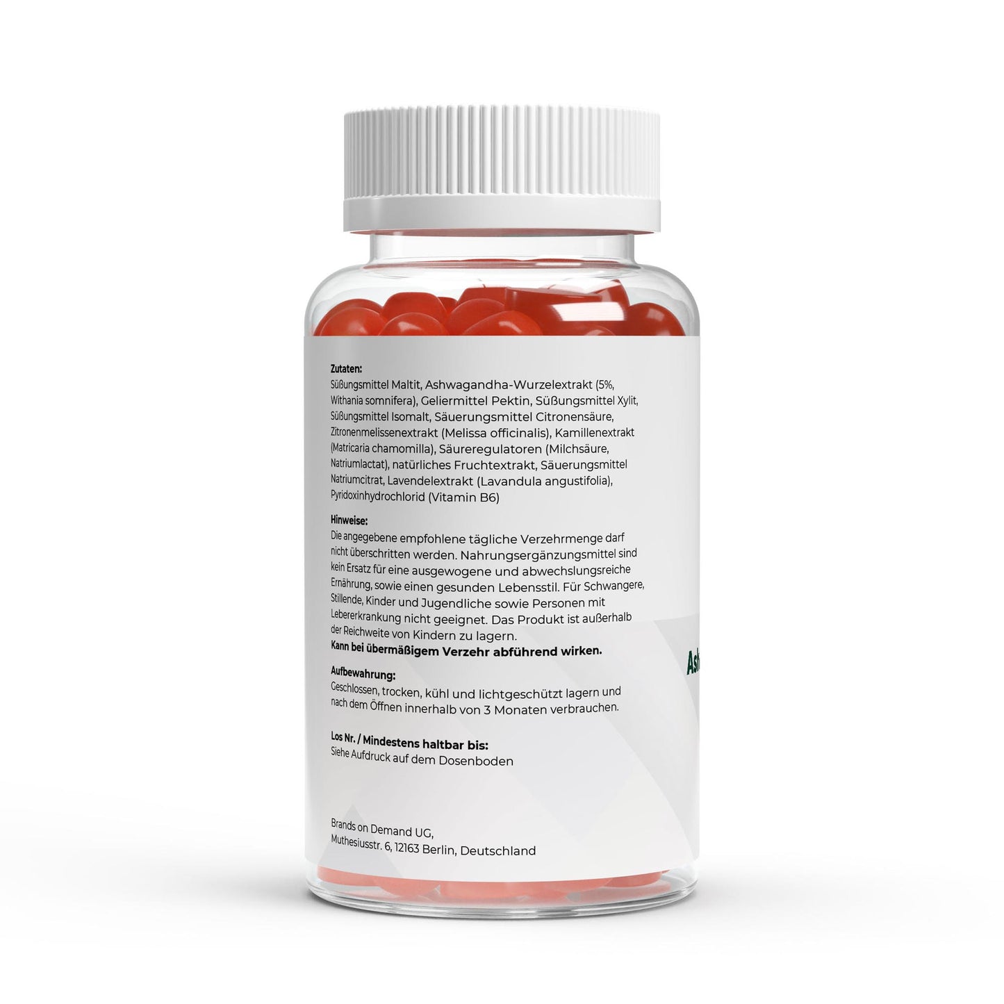 PureVibe Premium Ashwagandha Gummies 300 mg + Vitamine B6 – Relaxation & Équilibre Naturel