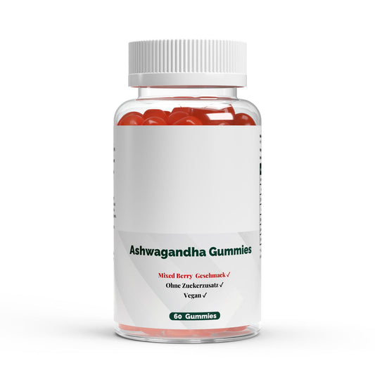 PureVibe Premium Ashwagandha Gummies 300 mg + Vitamine B6 – Relaxation & Équilibre Naturel