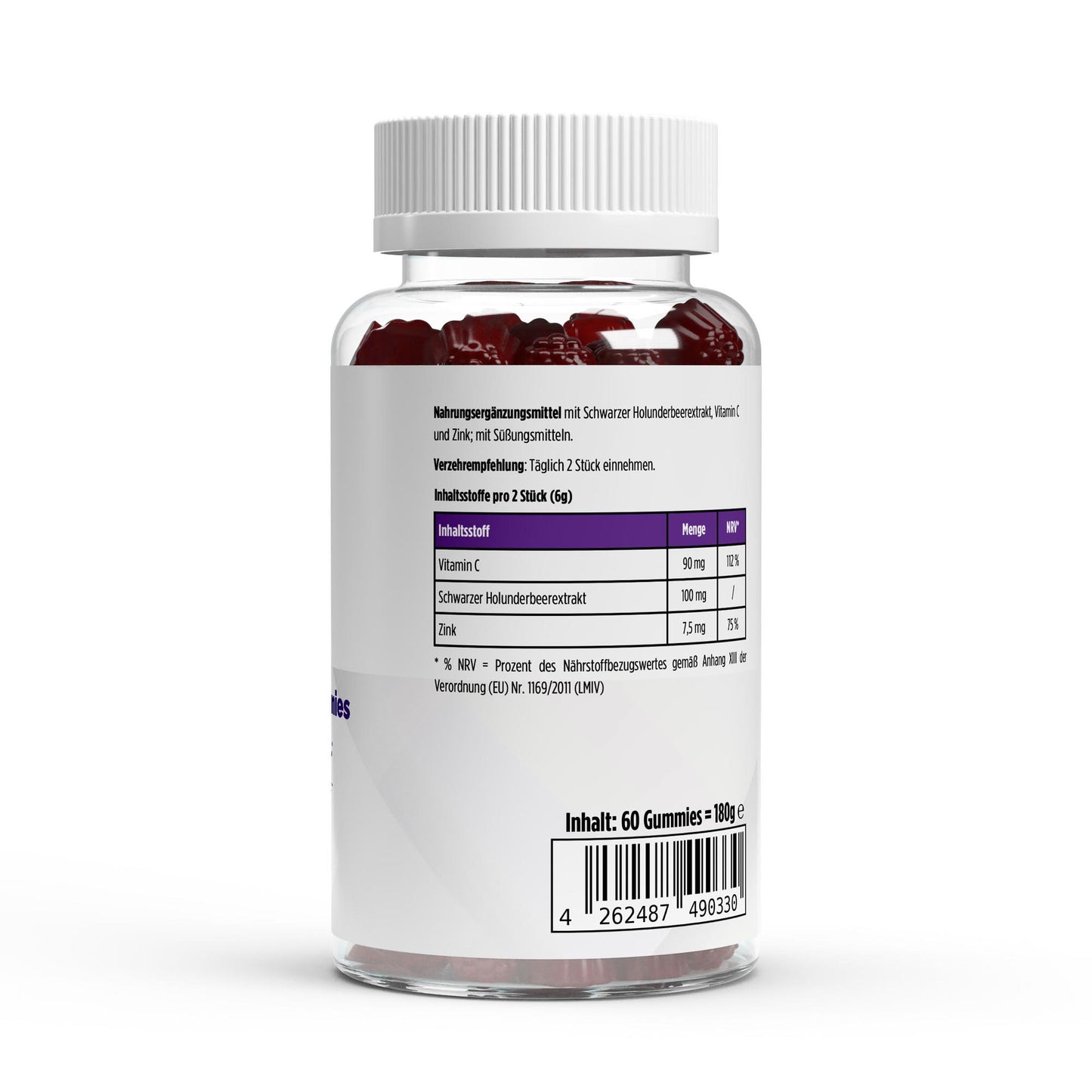 PureVibe – Gummies Sureau, Vitamine C & Zinc | Immunité & Vitalité Naturelle